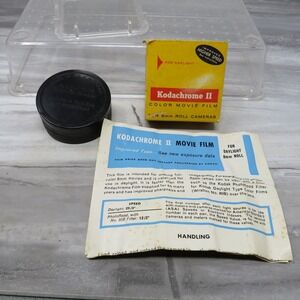 Vintage Kodachrome II Color Movie Film  8mm Cartridge EXP 1963 EMPTY -DECOR